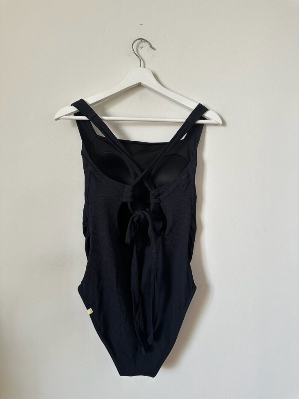 Summersalt Maternity Ribbed One Piece Swimsuit Size 8 Black - Picture 4 of 8